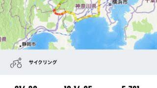 ロードバイクで216km